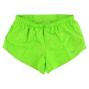 Nike Dri Fit Lime Green Running Shorts Size S